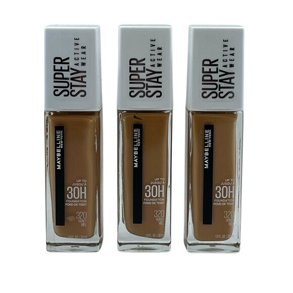 Maybelline Superstay Full Coverage 30 Hour Foundation 320 Honey Meil 3PK New - Picture 1 of 8